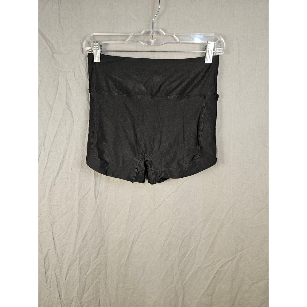 Tournesol Womens Black High Waisted Athletic Shorts UPF 50+ Pockets Size Small